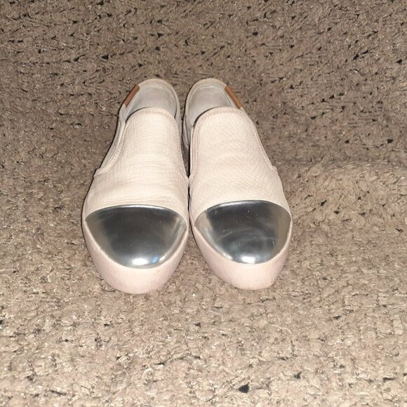 BLACKSTONE-NL47-Slip-On Rose Dust Nubuck/Silver Patent Leather Sneaker-Sz 37-EX - Picture 3 of 8